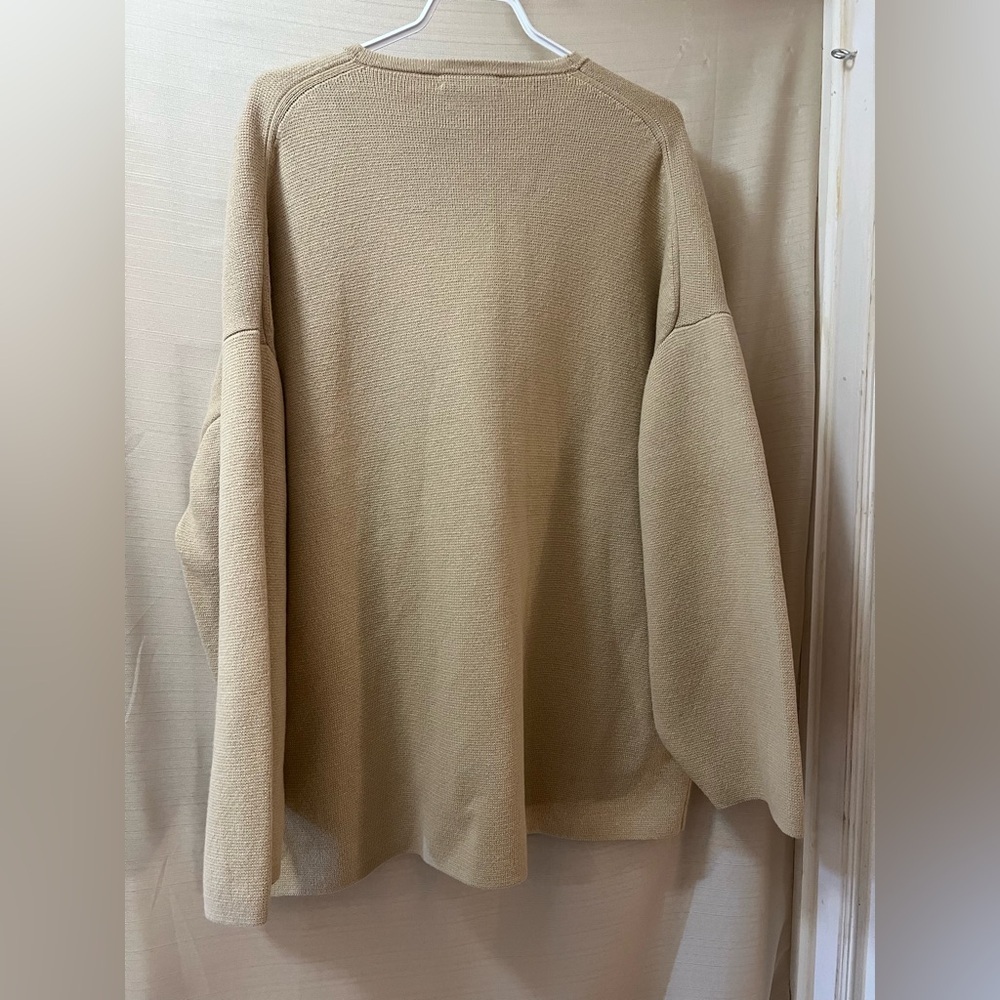 J. Crew gorgeous oversized cardigan gold button accents big pockets size 2XL - Picture 9 of 11
